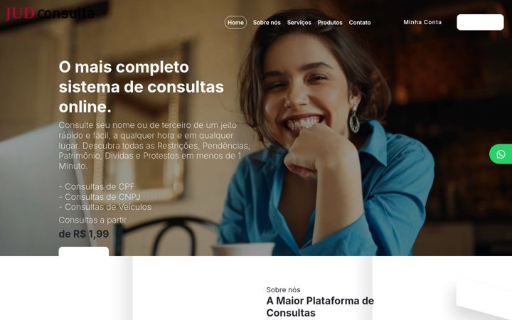 Screenshot of judconsulta.com.br