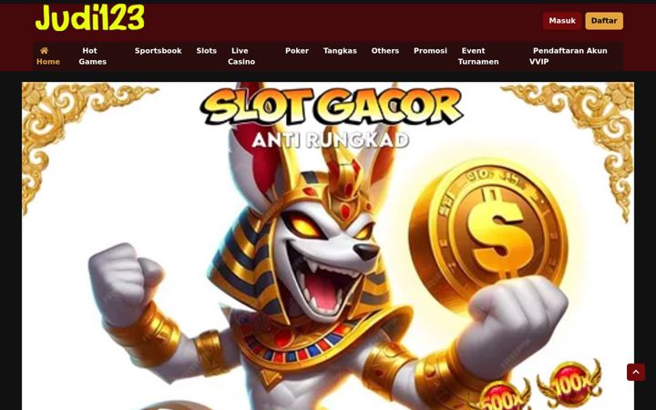 Screenshot of judi123slot.org