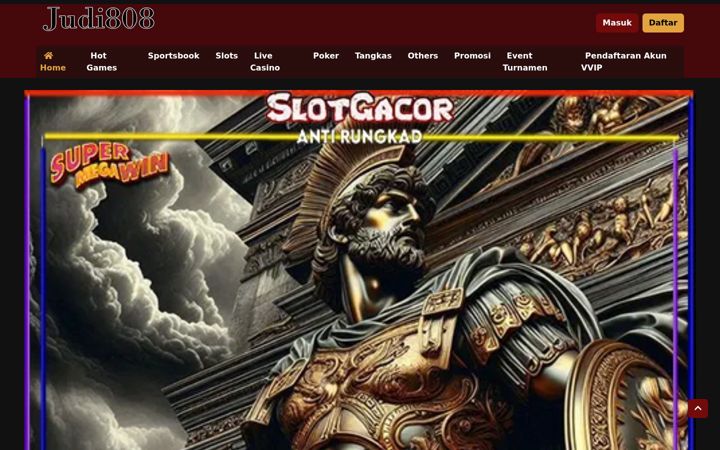 Screenshot of judi808.net