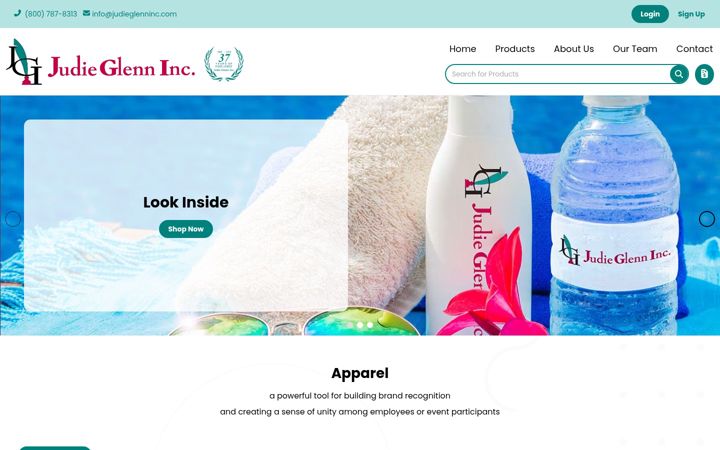Screenshot of judieglenninc.com