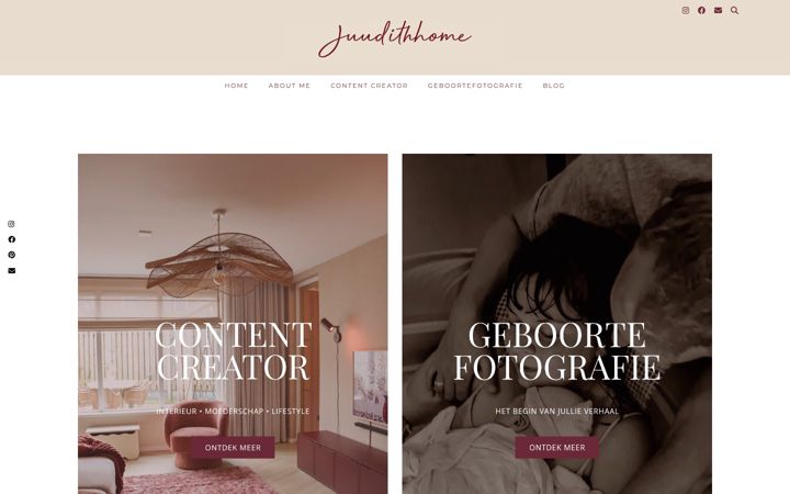 Screenshot of judith-huls.nl