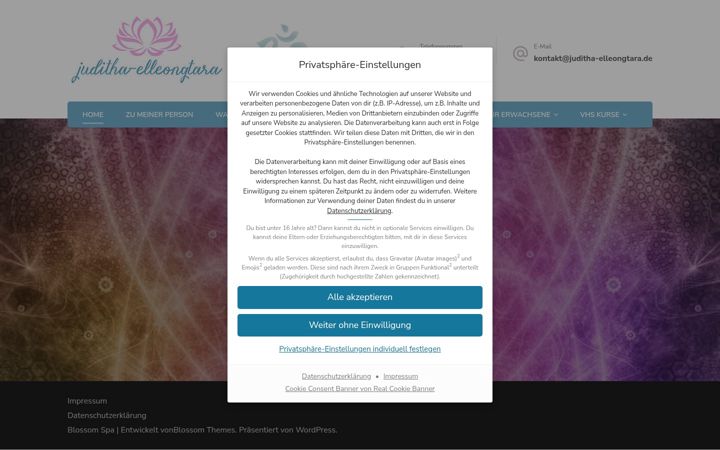 Screenshot of juditha-elleongtara.de