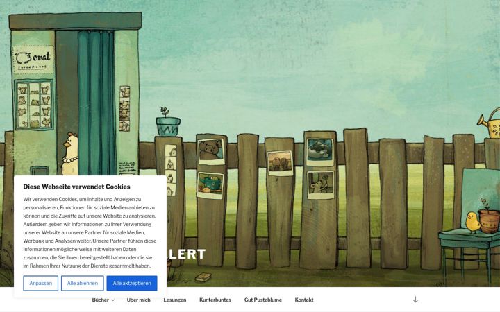 Screenshot of judithallert.de