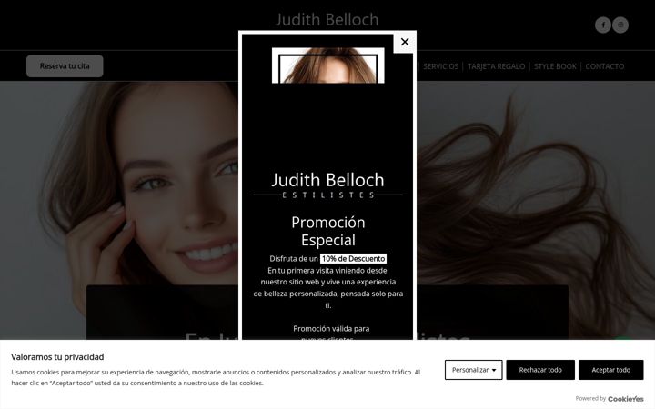 Screenshot of judithbellochestilistes.com