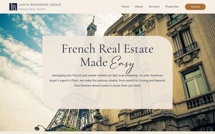 Screenshot of judithbenamran.com