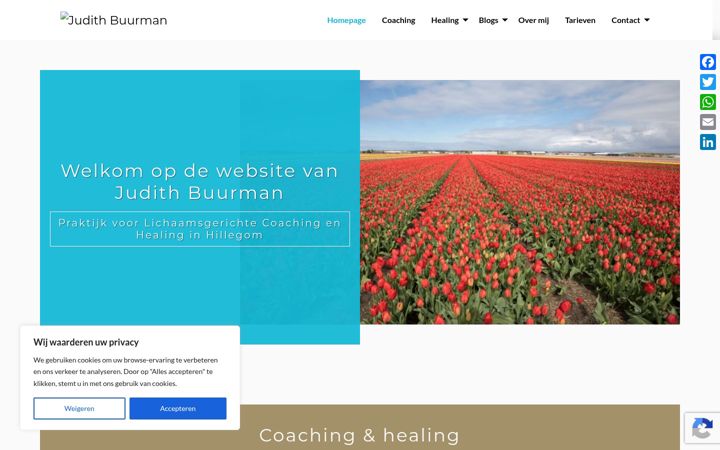 Screenshot of judithbuurman.nl