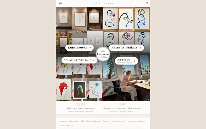 Screenshot of judithclara.de
