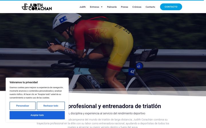 Screenshot of judithcorachan.com