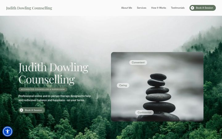 Screenshot of judithdowlingcounselling.com