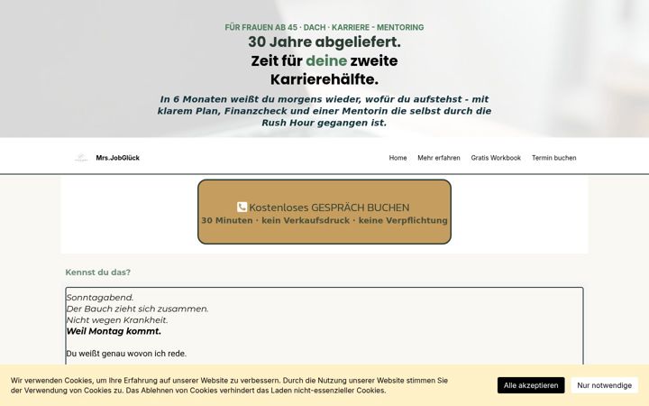Screenshot of judithleibig.com