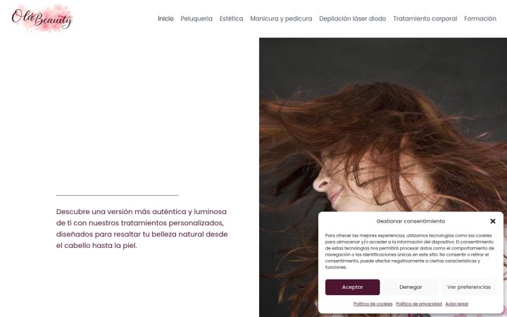 Screenshot of juditholabeauty.com