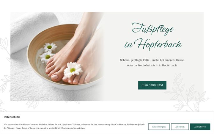 Screenshot of judiths-fusspflege.de