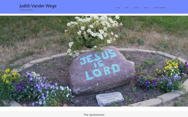 Screenshot of judithvanderwege.com