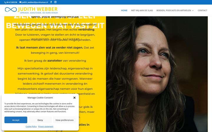 Screenshot of judithwebber.nl