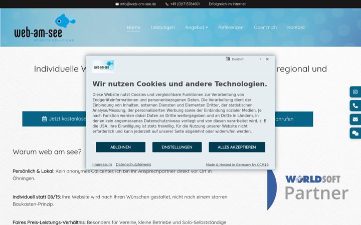 Screenshot of judithwiedenbach.de
