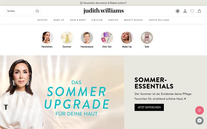 Screenshot of judithwilliams.com