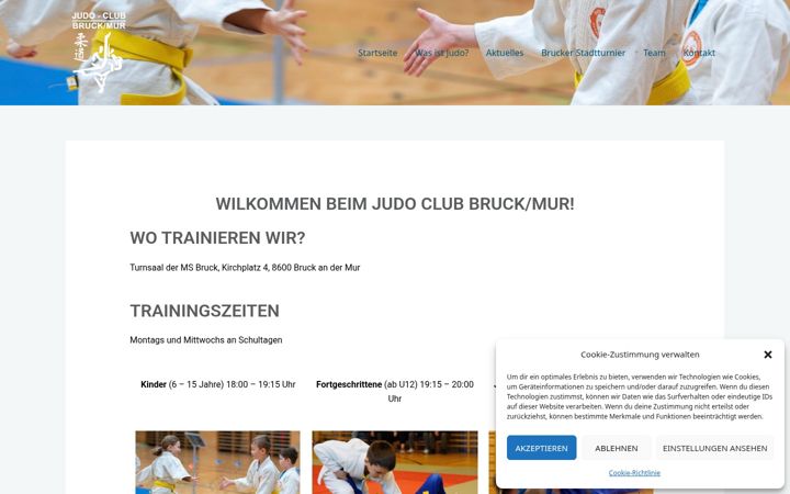 Screenshot of judo-bruck.at
