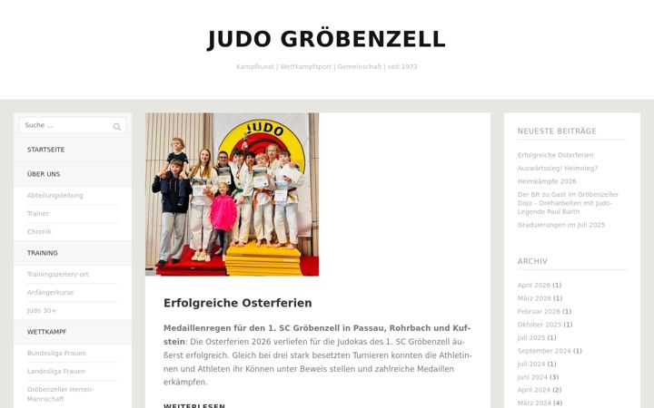 Screenshot of judo-groebenzell.de