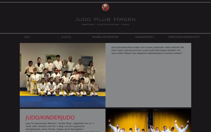 Screenshot of judo-klub-hagen.de