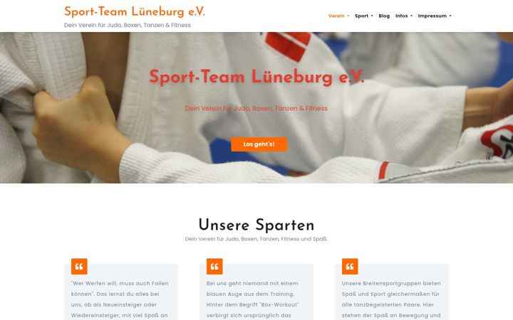Screenshot of judo-lueneburg.de