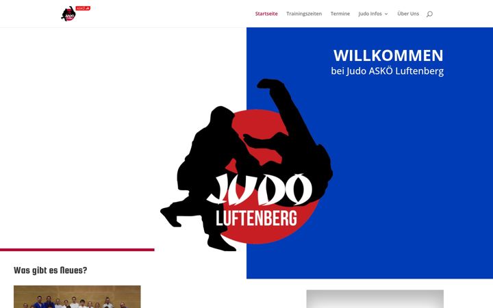 Screenshot of judo-luftenberg.at