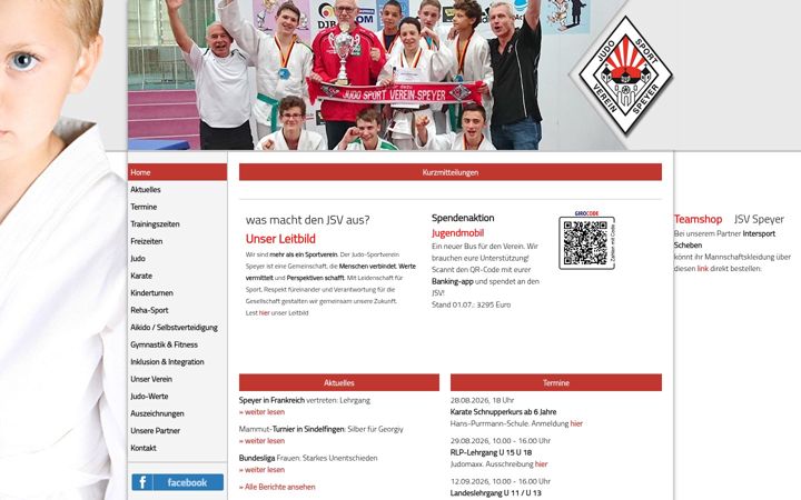 Screenshot of judo-speyer.de