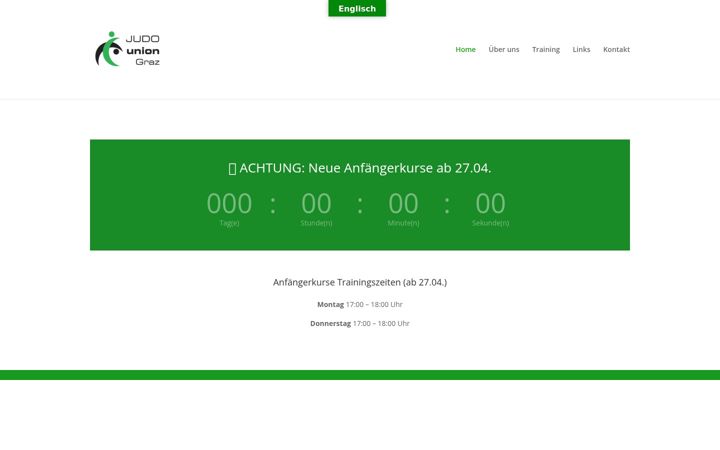 Screenshot of judo-uniongraz.at