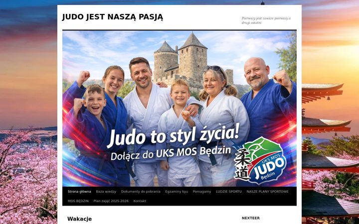 Screenshot of judo.bedzin.pl