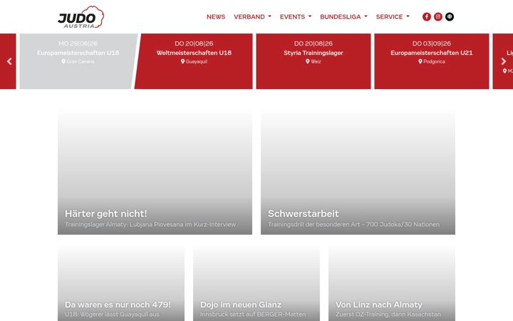 Screenshot of judoaustria.at