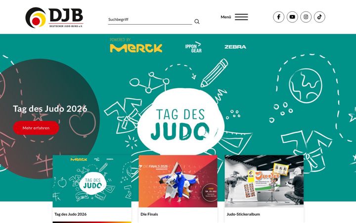 Screenshot of judobund.de