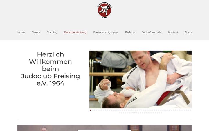 Screenshot of judoclub-freising.de