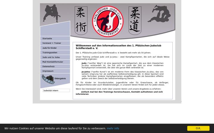 Screenshot of judoclub-schifferstadt.de