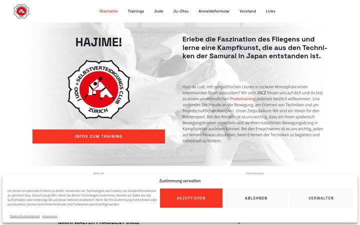 Screenshot of judoclub.ch
