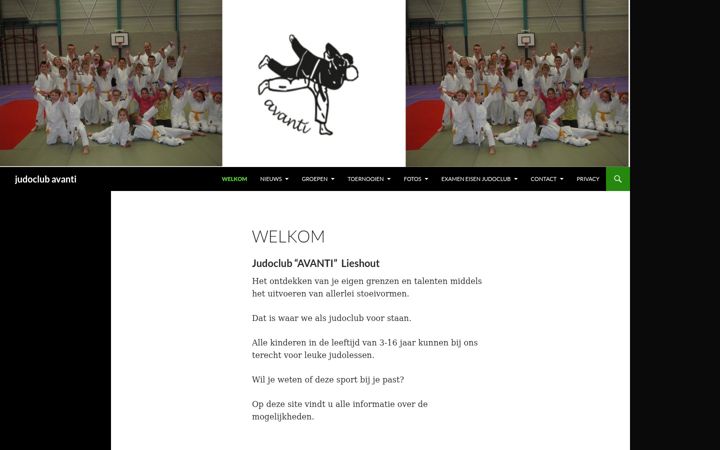 Screenshot of judoclublieshout.nl