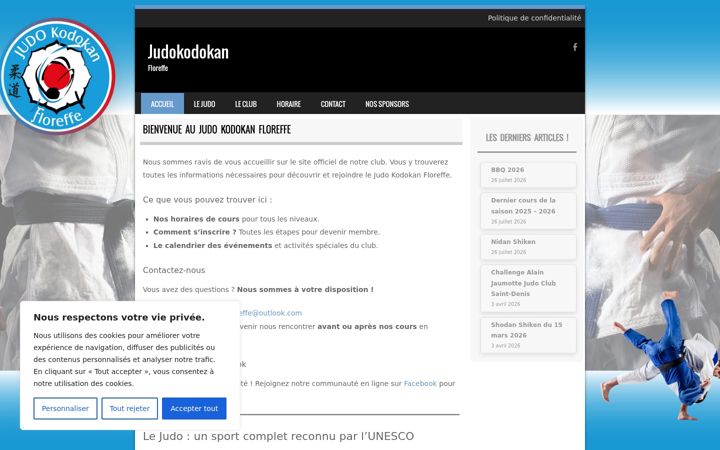Screenshot of judokodokanfloreffe.be