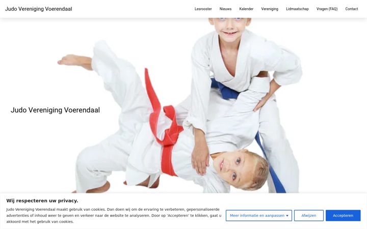 Screenshot of judoverenigingvoerendaal.nl
