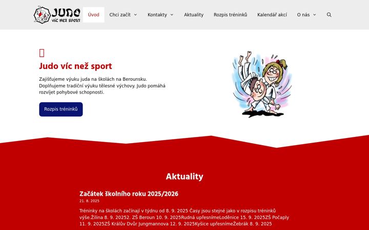 Screenshot of judovicnezsport.cz