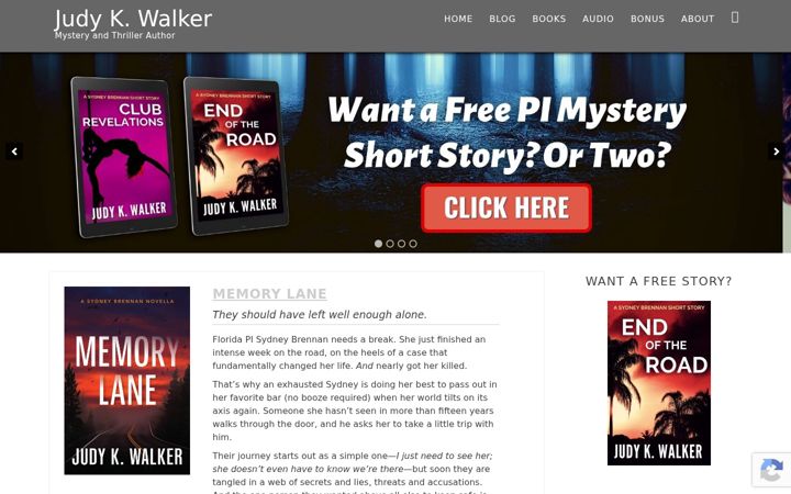 Screenshot of judykwalker.com