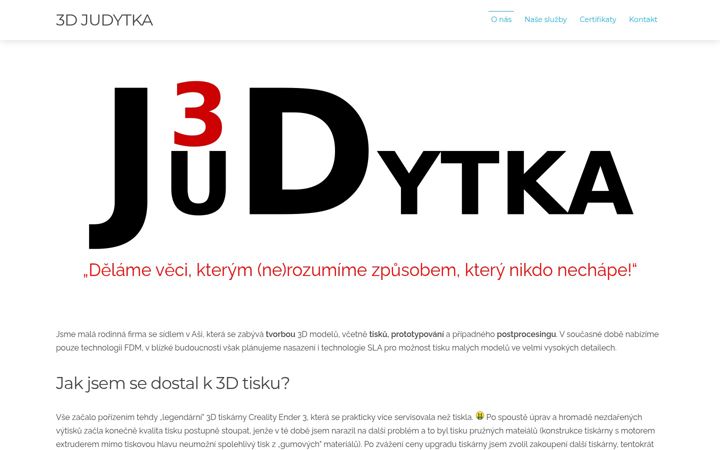Screenshot of judytka.cz