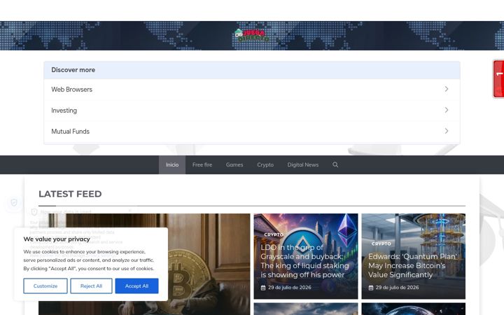 Screenshot of juegadirecto.com