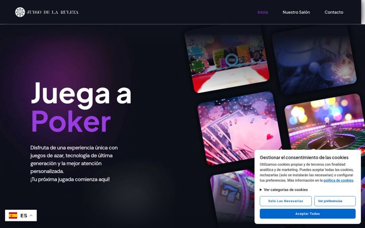 Screenshot of juegodelaruleta.es