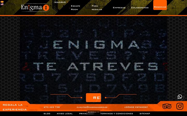 Screenshot of juegoenigmamadrid.es