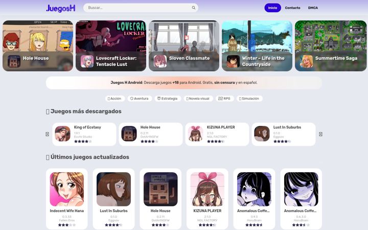 Screenshot of juegosh.com