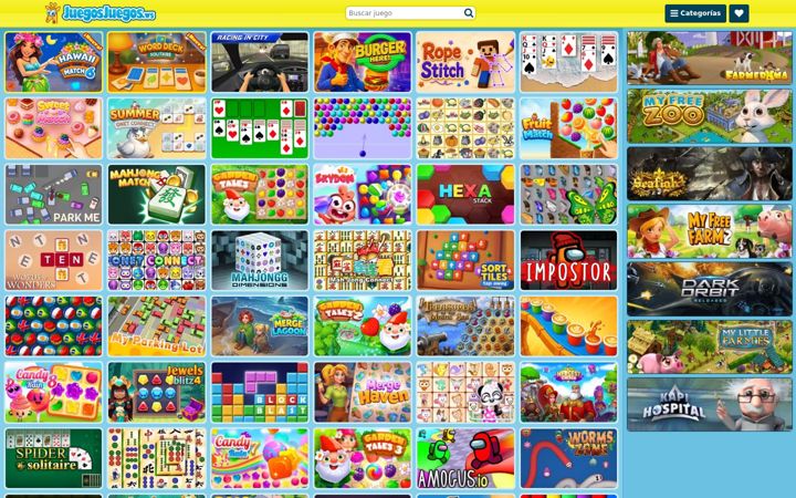 Captură de ecran a juegosjuegos.ws
