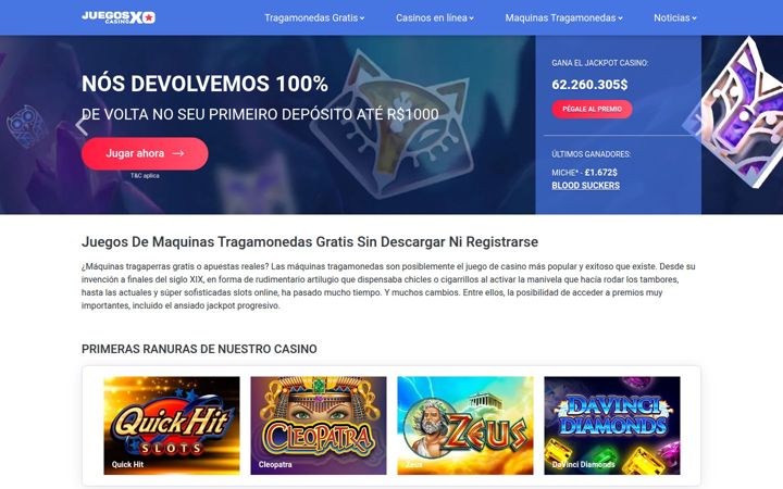 Screenshot of juegosxo.casino