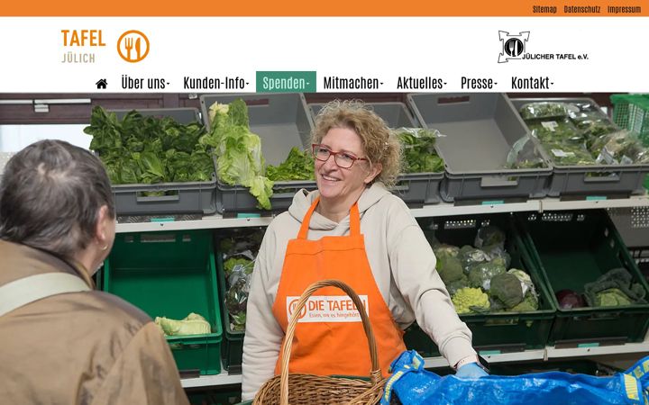 Screenshot of juelicher-tafel.de