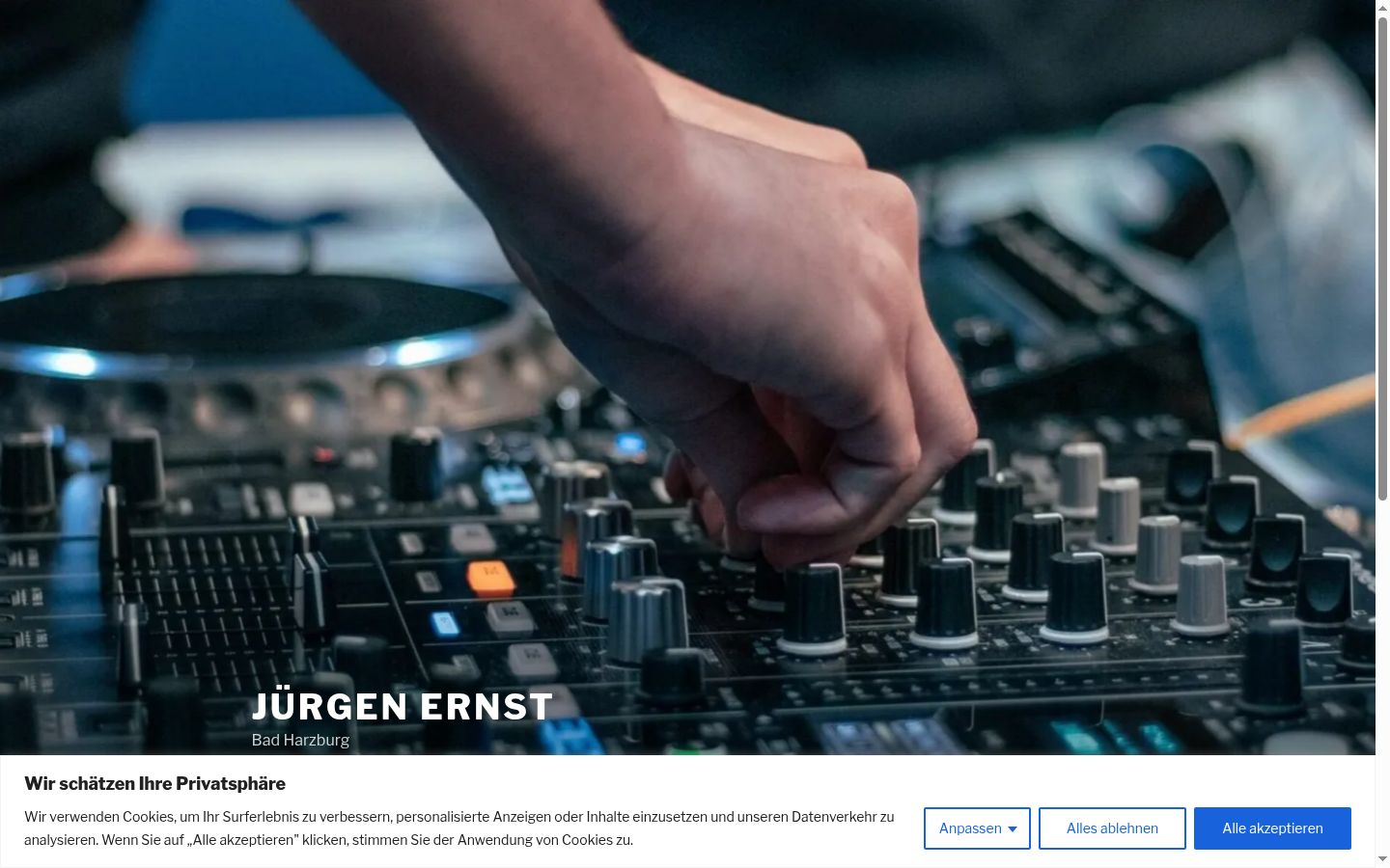 Snímka obrazovky banera súhlasu zobrazeného pred akoukoľvek interakciou