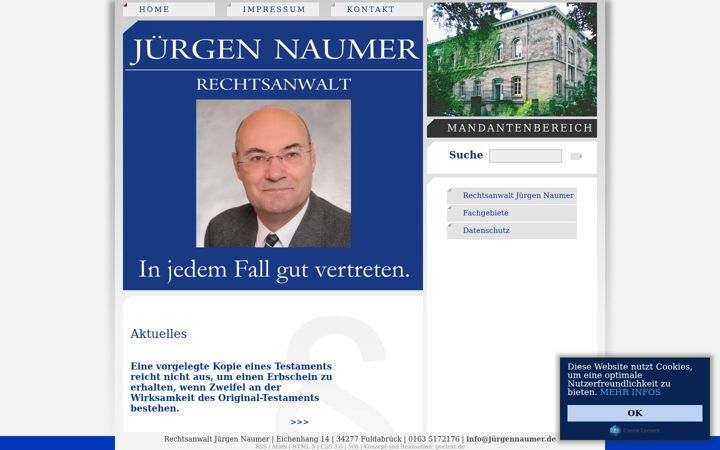 Screenshot of juergennaumer.de