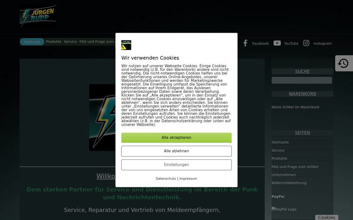 Screenshot of juergenrupp.de