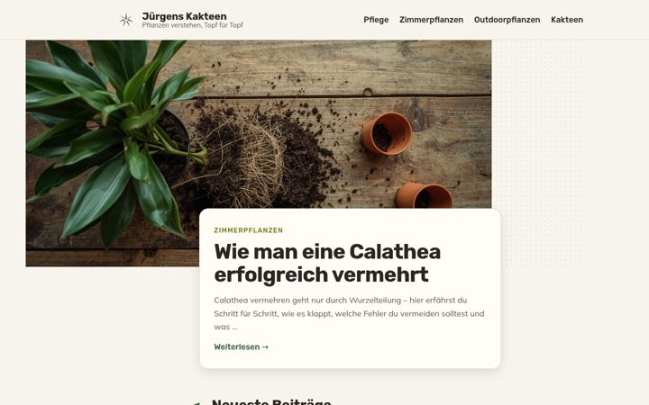 Screenshot of juergens-kakteen.de